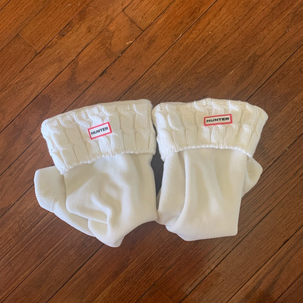 White Hunter Boot socks